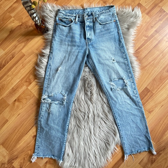 Levi's Denim - Levi’s distressed mom jeans